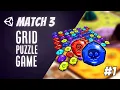 Match 3 Candy Crush Game in Unity Part 1