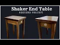 Shaker End Table Weekend Shop Project