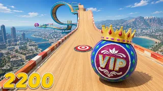 Going Balls SpeedRun 🔥 2200 VIP Ball on INSANE Vice City Track | Level 2200