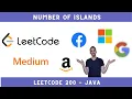 Number of Islands Java LeetCode Solution 200