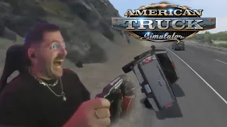 i don't know how any of us have our license | American Truck Simulator w/ friends