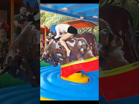 She Thought She Could Ride It 😂🦬