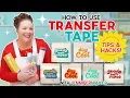 How To Use Transfer Tape on Different Types of Vinyl Cut On Your Cricut