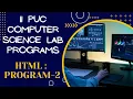 II PUC-CS HTML LAB PROGRAM 2-Create an HTML program with table and Form