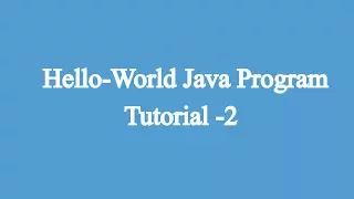 2 Hello World Javascript Program