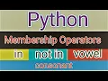 python membership operators in not in python for beginners bangla tutorial
