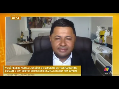 Diretor do Procon SC fala do limite das ligações de telemarketing que os consumidores podem receber