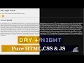 Day Night Mode Toggle Switch Using HTML CSS JS