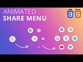 Animated Share Menu using HTML CSS Step By Step Tutorial For Beginners
