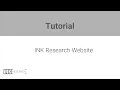 INK Research Website Tutorial