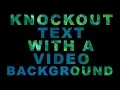 Knockout Text With a Background using HTML and CSS