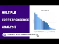 RAISINS Multiple Correspondence Analysis Quick Tutorial Statoberry
