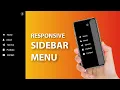 How to Create Responsive Sidebar Menu Using Html CSS jQuery Dashboard Sidebar Menu