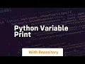 python variable print