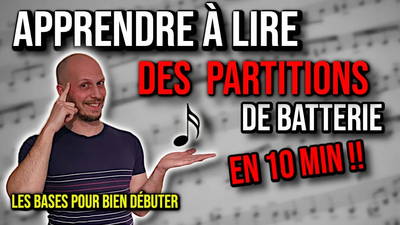 Comment lire une partition de BATTERIE ? Tout ce vous devez savoir!