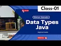 Selenium Automation Class 01 Data Types Java Tutorial for Beginners
