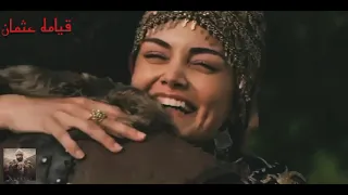 مشهد جميل علاء الدين يعلم انا غونجا حامل وسيصبح والد بعد مااخبرته غونجا انها حامل مسلسل عثمان 162 