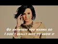 Demi Lovato   Hitchhiker  Lyrics
