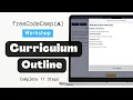 Build a Curriculum Outline Step 1 to 11 - freeCodeCamp Responsive Web Design Walkthrough V9