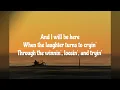 I Will Be Here by Steven Curtis Chapman w/ lyrics