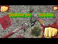 Removing weeds from Rock Landscape using hoe