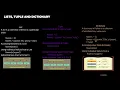 3 Python List Tuple and Dictionary