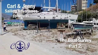 Ep. 21 Pt. 2 of the boat survey in Crete – Carl and Jenny