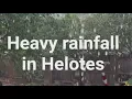 Heavy rainfall in Helotes during Easter weekend