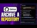How To Archive A Repository On GitHub 2026 Updated Tutorial