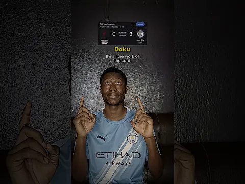 Doku after humiliating liverpool🤣