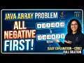 Java Array Interview Problem All Negative Elements First Easy Solution Code