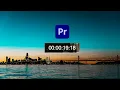 Add Timecode Overlay in Premiere Pro Quick Easy Guide
