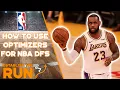 HOW TO USE AN OPTIMIZER FOR NBA DFS