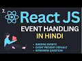 Event Handling in ReactJs Tutorial in Hindi Complete React Course in Hindi