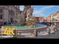 Rome Italy - 4K Virtual Walking Tour around the City