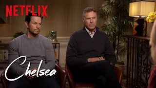 one word answers with will ferrell and mark wahlberg chelsea netflix