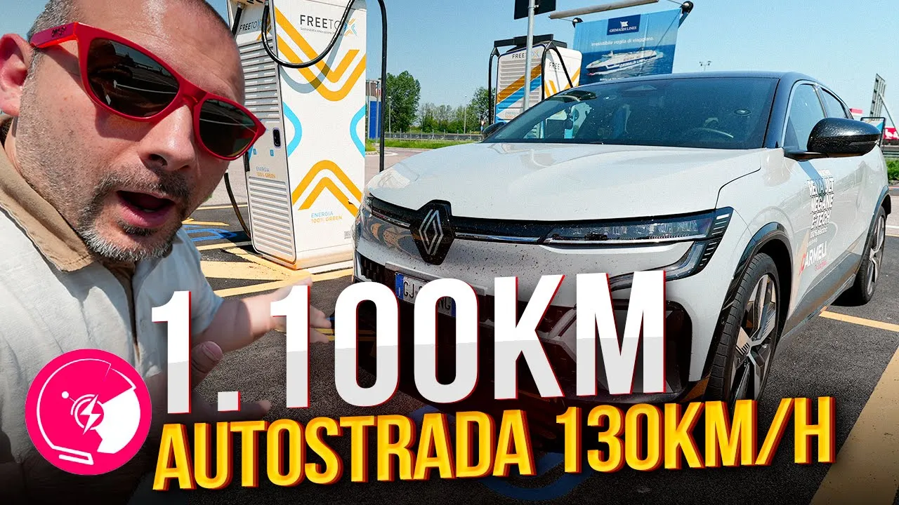 Renault Megane E-Tech, 1.000 km in autostrada tra consumi e ricariche