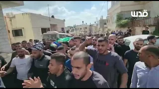  حط السيف قبال السيف    احنا رجال محمد ضيف     من تشييع الشهيد حمزة خريوش والذي ارتقى اشتباك بطولكرم دندنها