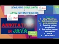 2 Annotations In Java Built in Annotations In Java Meta Annotations Green Learner