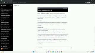 how to keep python script running in background windows