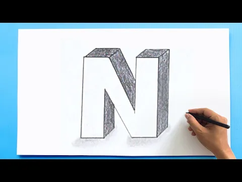 Download MP3 3D Letter Drawing - N