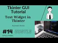 Text area In Tkinter GUI with Python