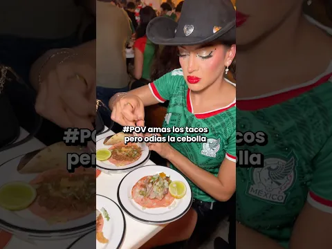 Alguien más odia la cebolla? 🥴 cuáles son tus tacos favoritos? 🌮 #mexico #mexican #humor