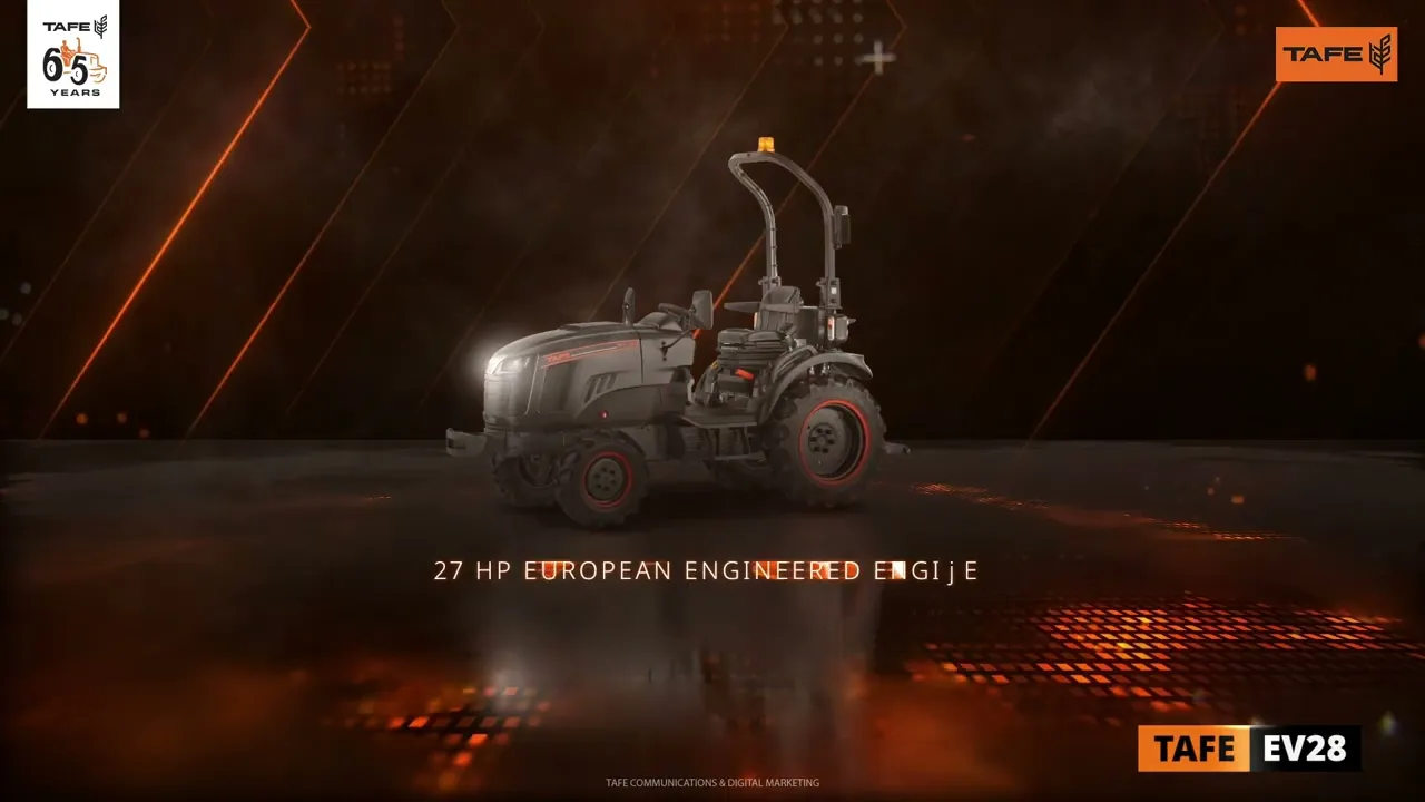 TAFE EV 28 electric tractor reveal