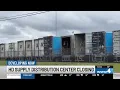 Supply distribution center closing