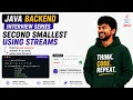 Find 2nd Smallest Element in Array NO Loops Java Interview Question