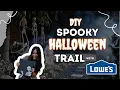 DIY Halloween Stepping Stones Haunted Trail with Lowes Newbuild Newlyweds