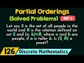 Partial Orderings Solved Problems - Set 1