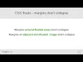 CSS floats - layout rules