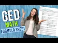 GED Math Formula Sheet Explained